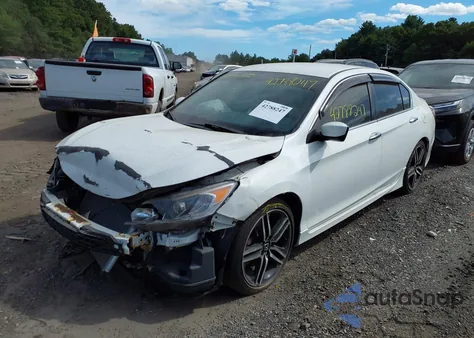 2016 Honda Accord Sport from USA, damaged, VIN 1HGCR2F56GA160309